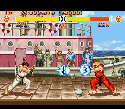 Street Fighter II - The World Warrior (Japan) In game screenshot